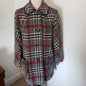 Vintage Penguin Fashions Wool Plaid Coat